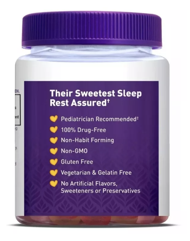 Gomitas Melatonina Kids Natrol 1mg, Para Niños Mayores De 4 Años, Ayuda A Que Su Hijo Se Duerma Más Rápido Y Permanezca Dormido Por Más Tiempo. No Genera Hábito Y Es Libre De Medicamentos. 90 Gomitas