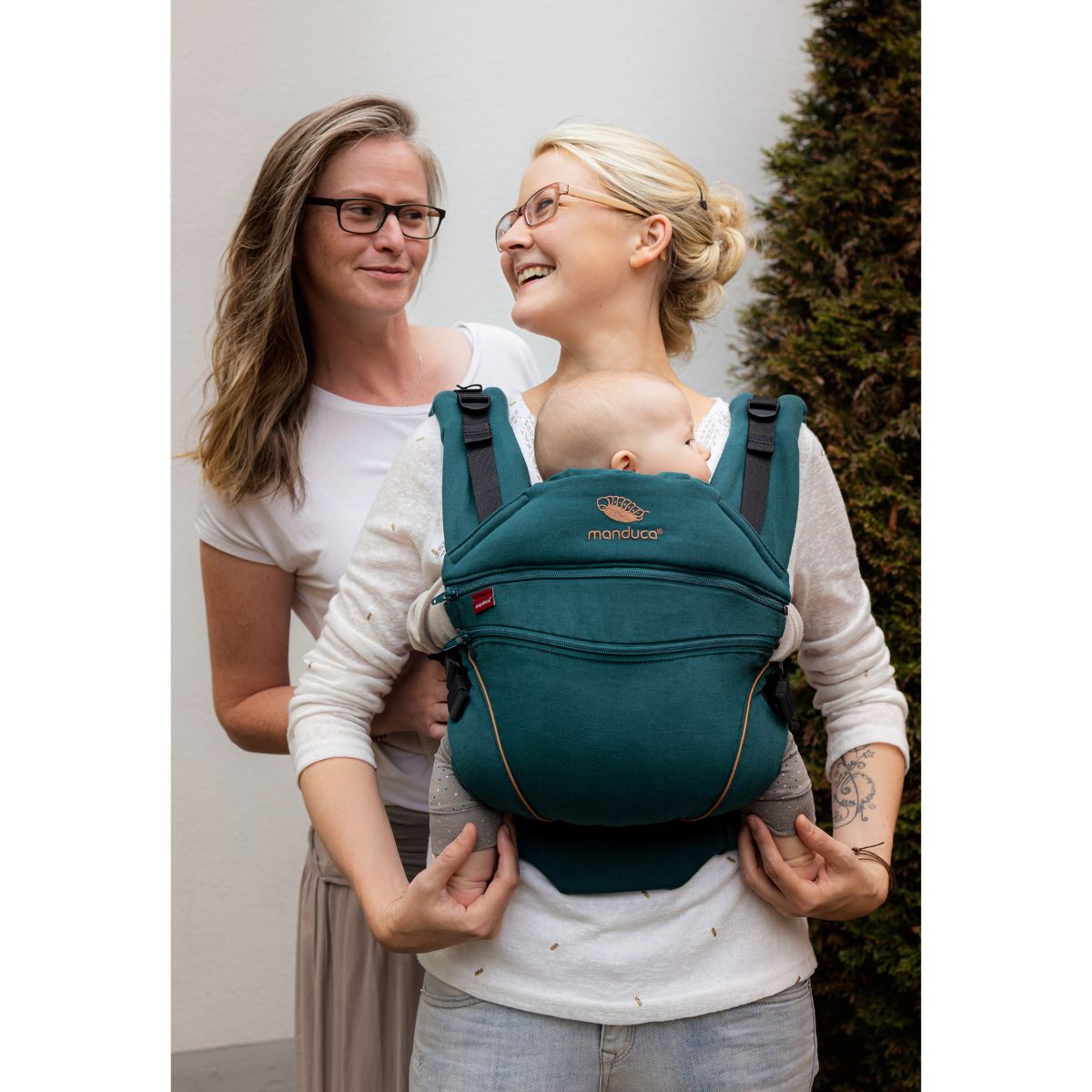 Manduca XT Denim Teal Mochila Cangurera Ergonómica portabebés Evolutiva