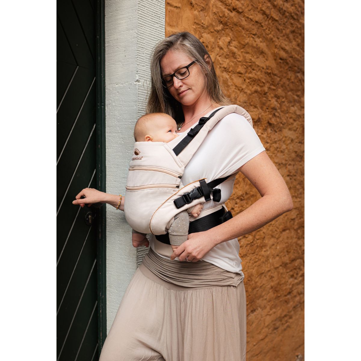 Manduca XT Denim Powder Mochila Cangurera Ergonómica portabebés Evolutiva