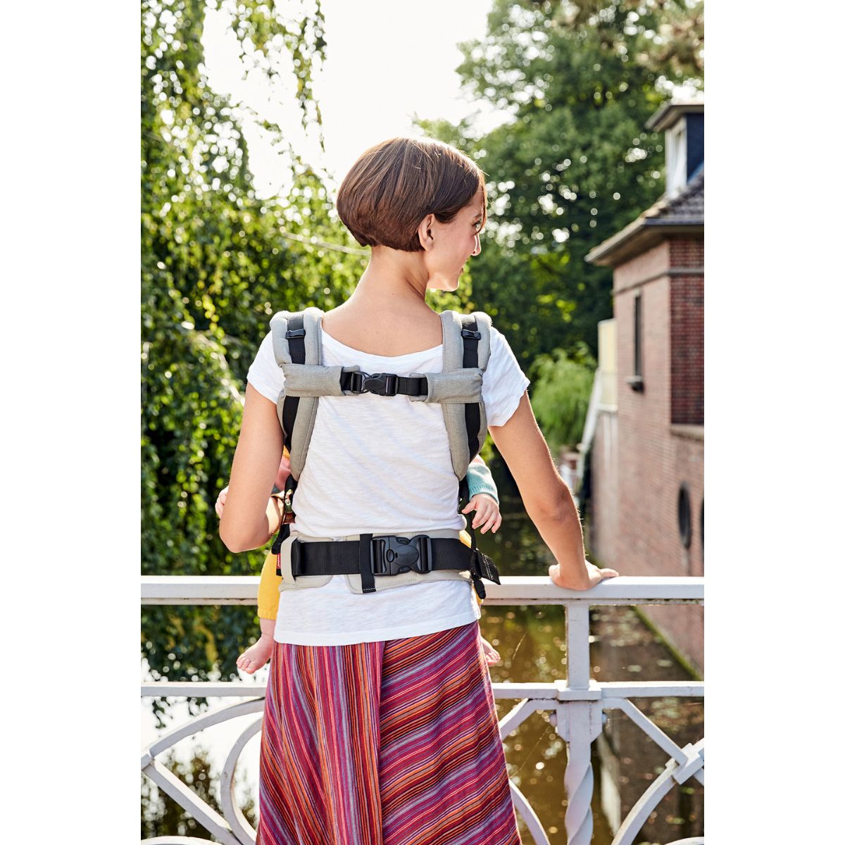 Manduca XT Gray Orange Mochila Cangurera Ergonómica portabebés Evolutiva