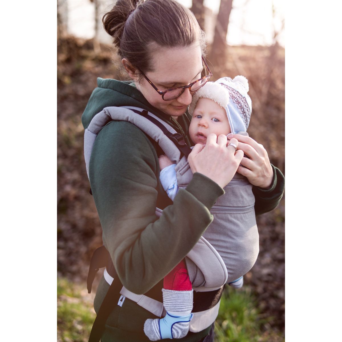 Manduca XT Gray White Mochila Cangurera Ergonómica portabebés Evolutiva