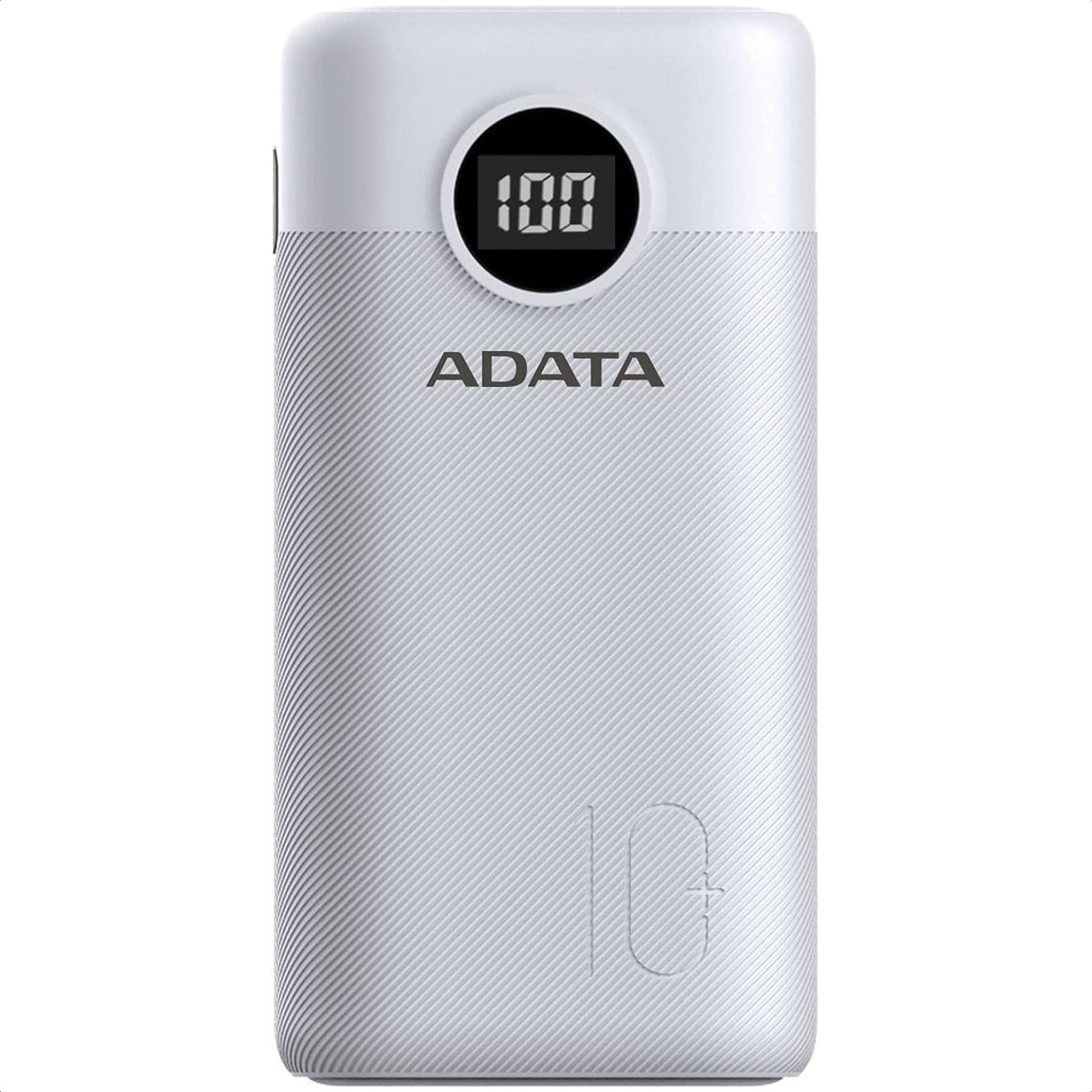 Bateria Adata P10000QCD 10000mAh Blanco USB Power Bank Cargador Portatil AP10000QCD-DGT-CWH