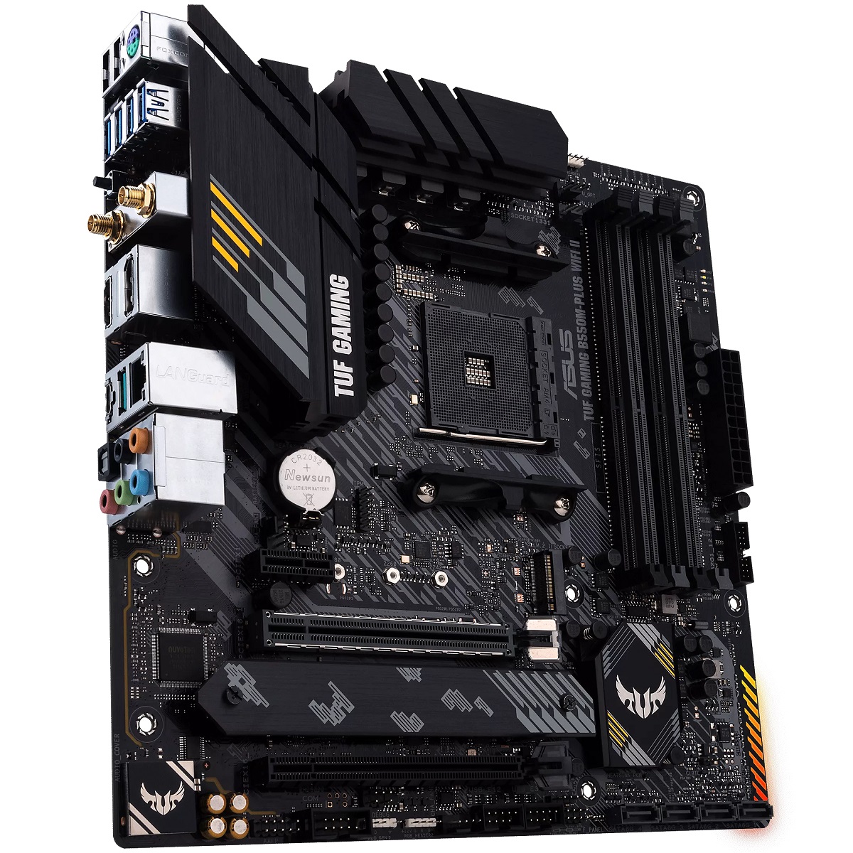 Tarjeta Madre ASUS TUF GAMING B550M-PLUS WIFI II AURA 4xDDR4 2xPCI-E USB3 Socket AM4