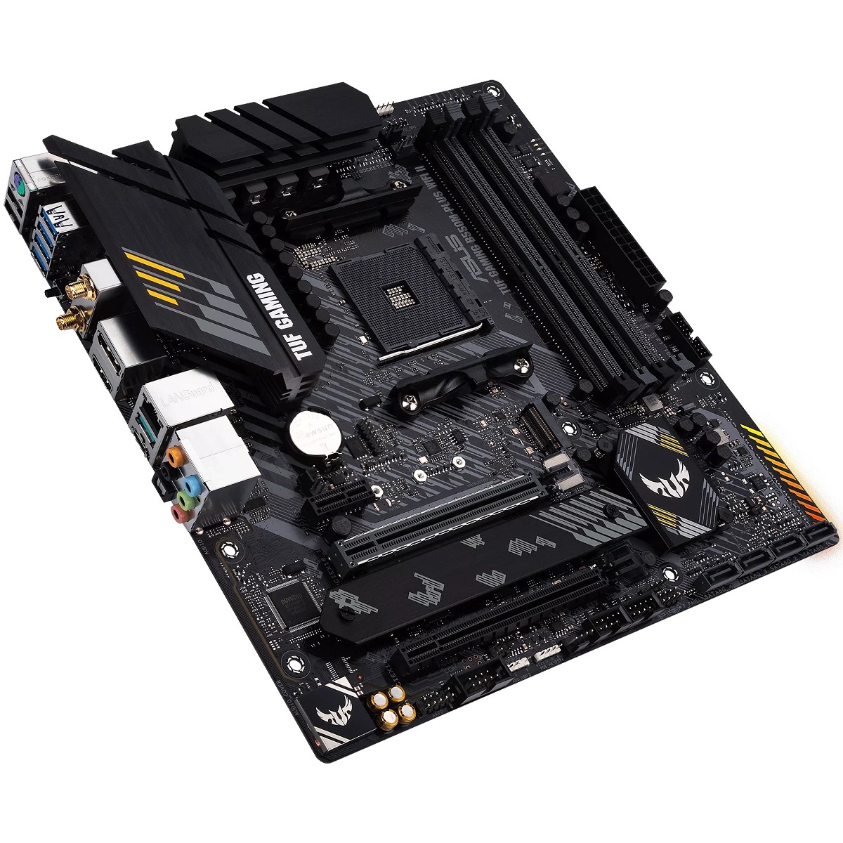 Tarjeta Madre ASUS TUF GAMING B550M-PLUS WIFI II AURA 4xDDR4 2xPCI-E USB3 Socket AM4