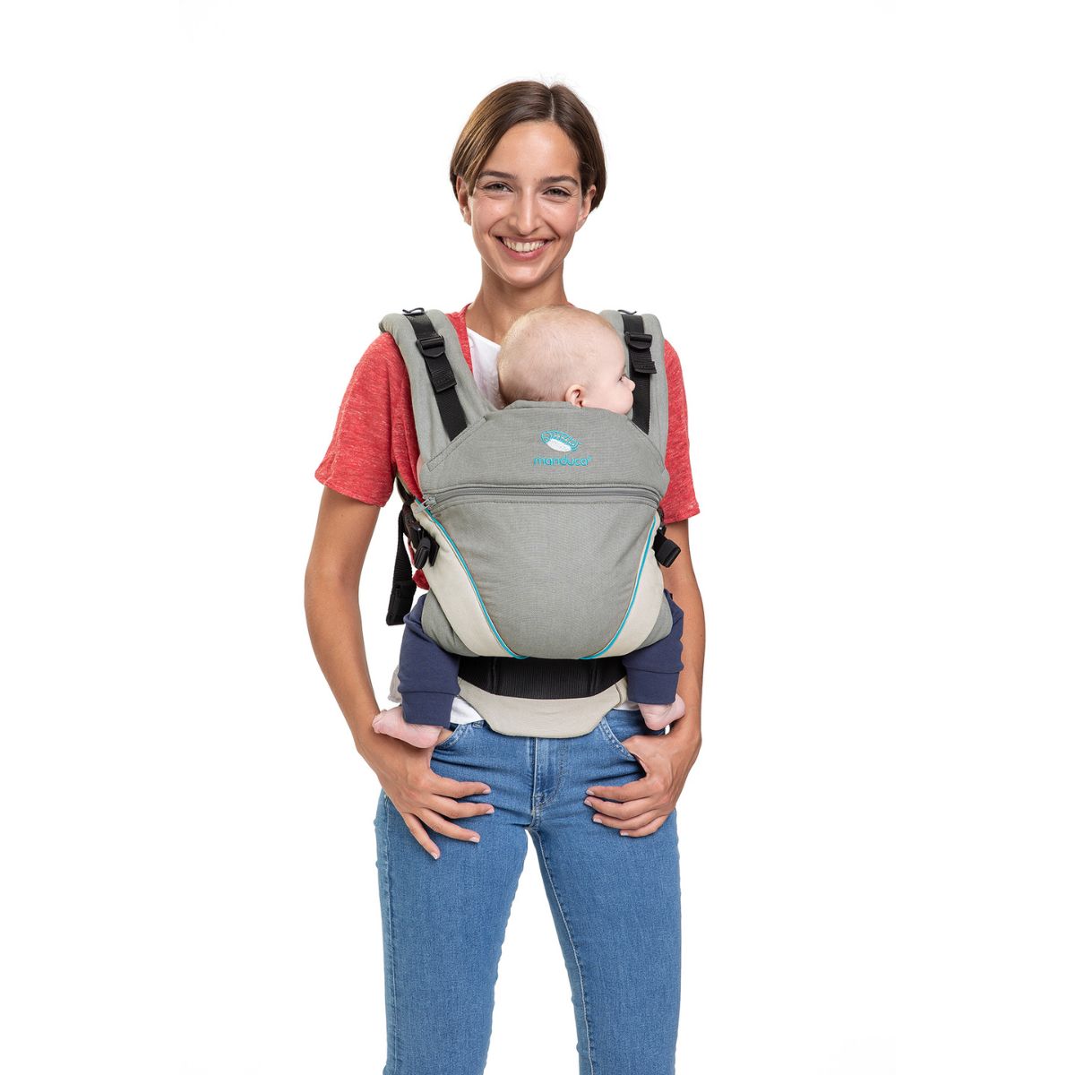 Manduca XT Gray Ocean Mochila Cangurera Ergonómica portabebés Evolutiva