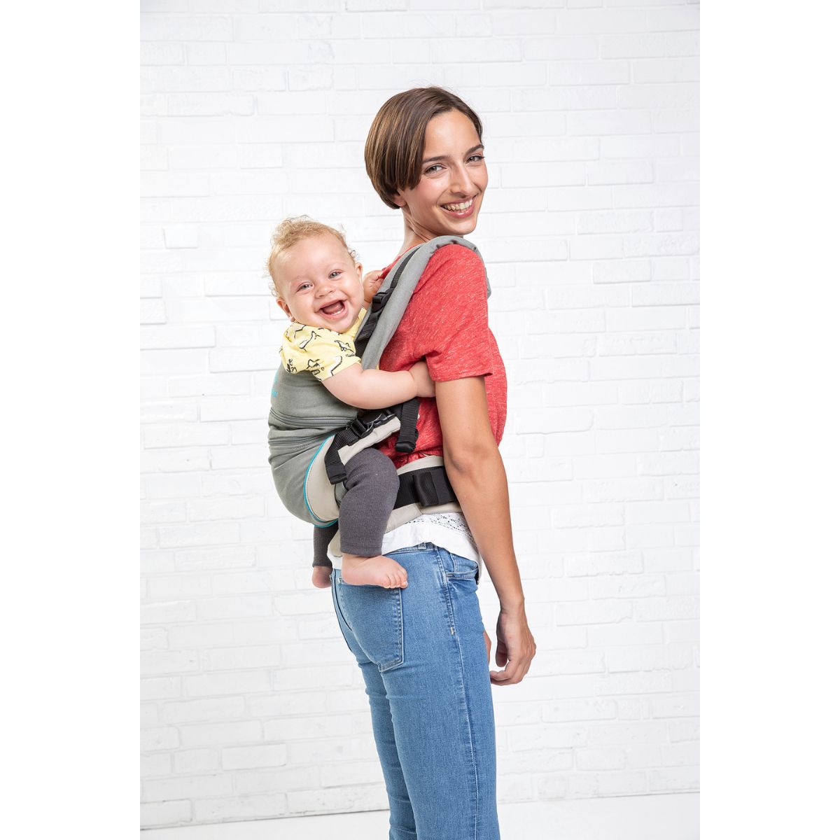 Manduca XT Gray Ocean Mochila Cangurera Ergonómica portabebés Evolutiva