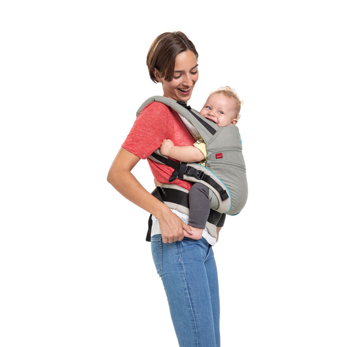 Manduca XT Gray Ocean Mochila Cangurera Ergonómica portabebés Evolutiva