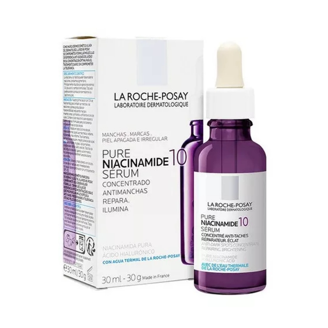 Sérum Pure Niacinamide 10 La Roche-Posay Pure niacinamide día/noche para todo tipo de piel de 30mL