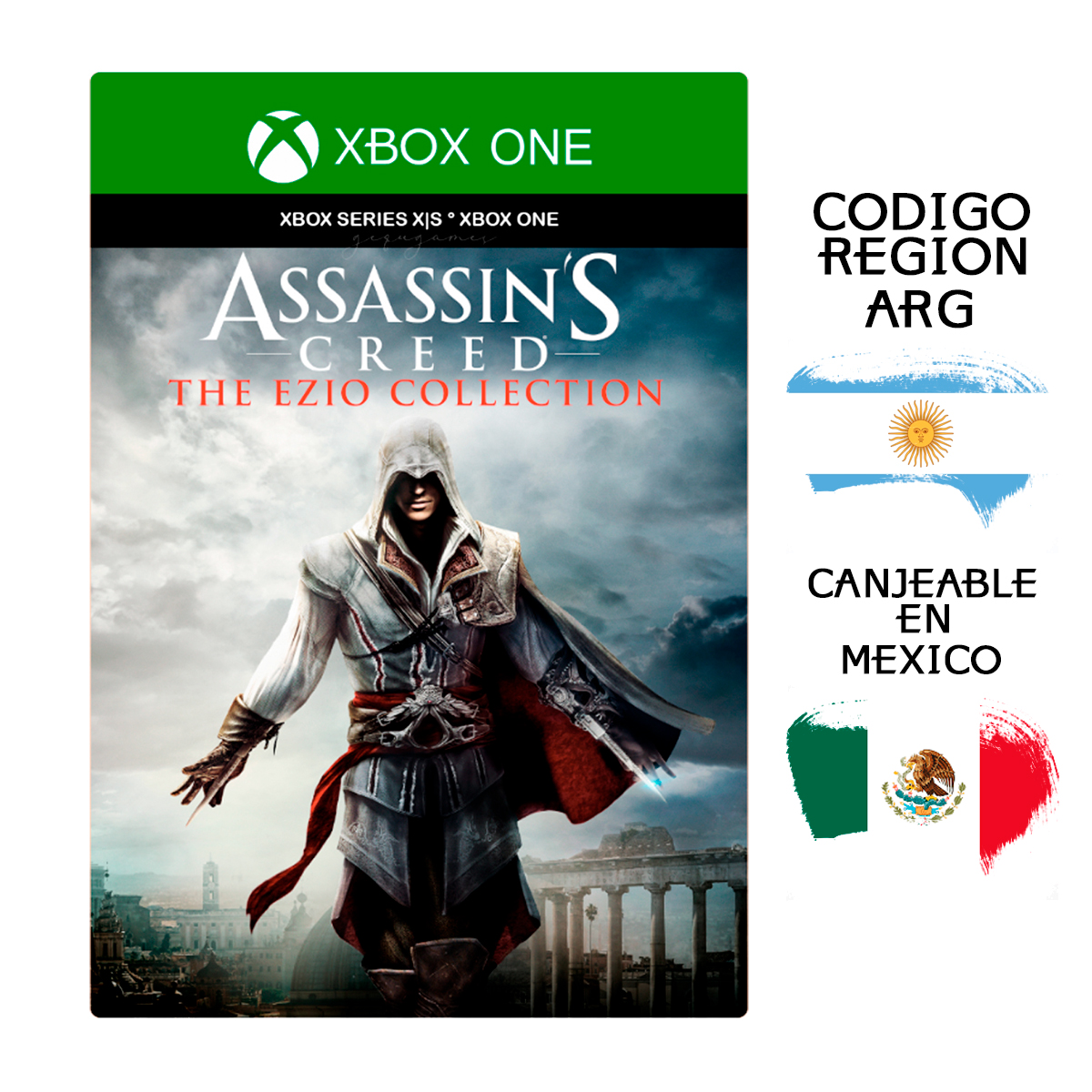 Assassin's Creed The Ezio Collection Codigo Digital Region (ARG) Canjeable en Mexico