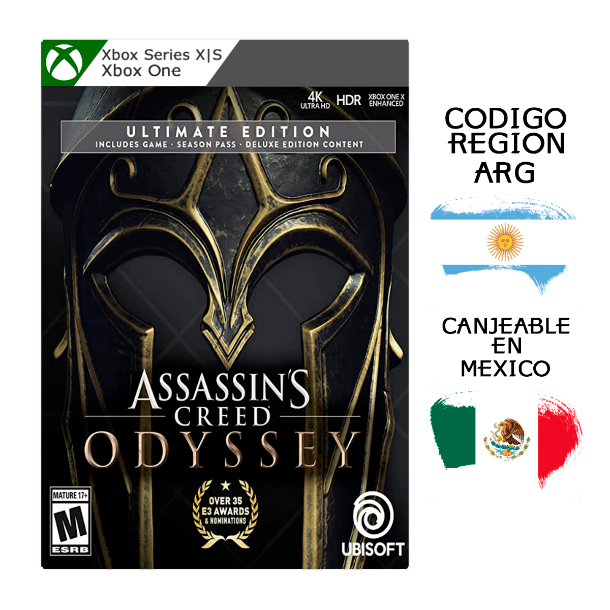 Assassin's Creed Odyssey - Ultimate Edition Codigo Digital Region (ARG) Canjeable Mexico