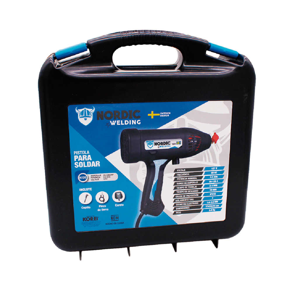 Pistola Soldadora Inversora Nordic N120