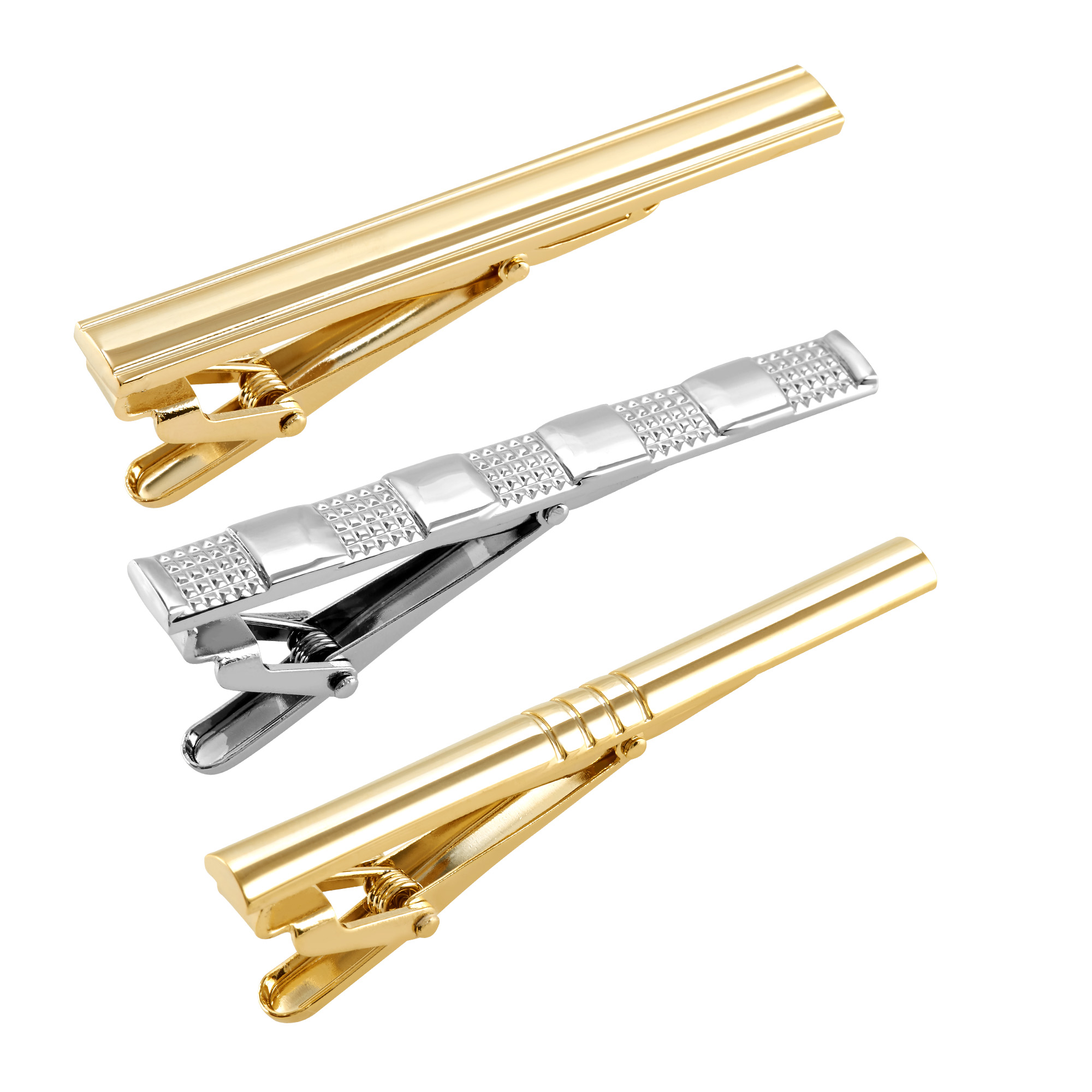 Juego De 8 Pisacorbatas 5.4 Cm Elegante C/ Estuche De Regalo Puentes Denver