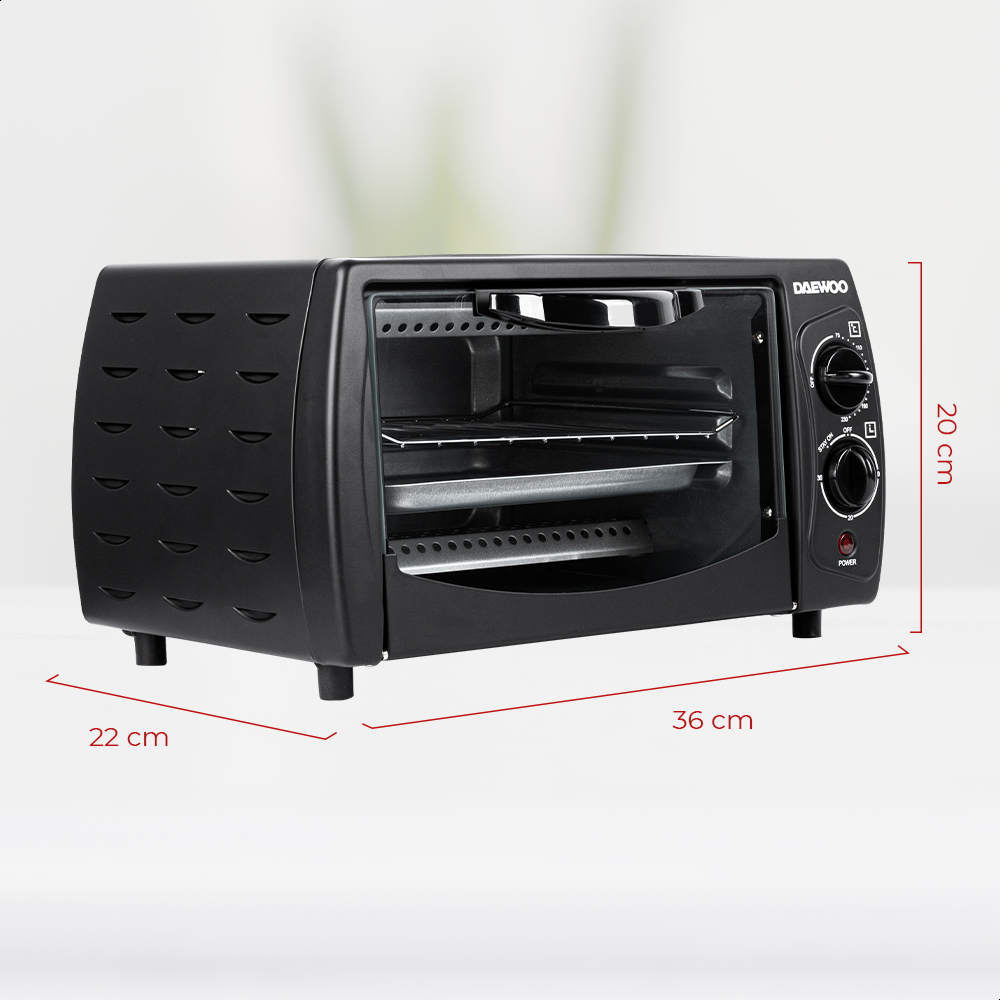 Horno eléctrico Daewoo DOT-1645 9 L y temporizador de 30 min