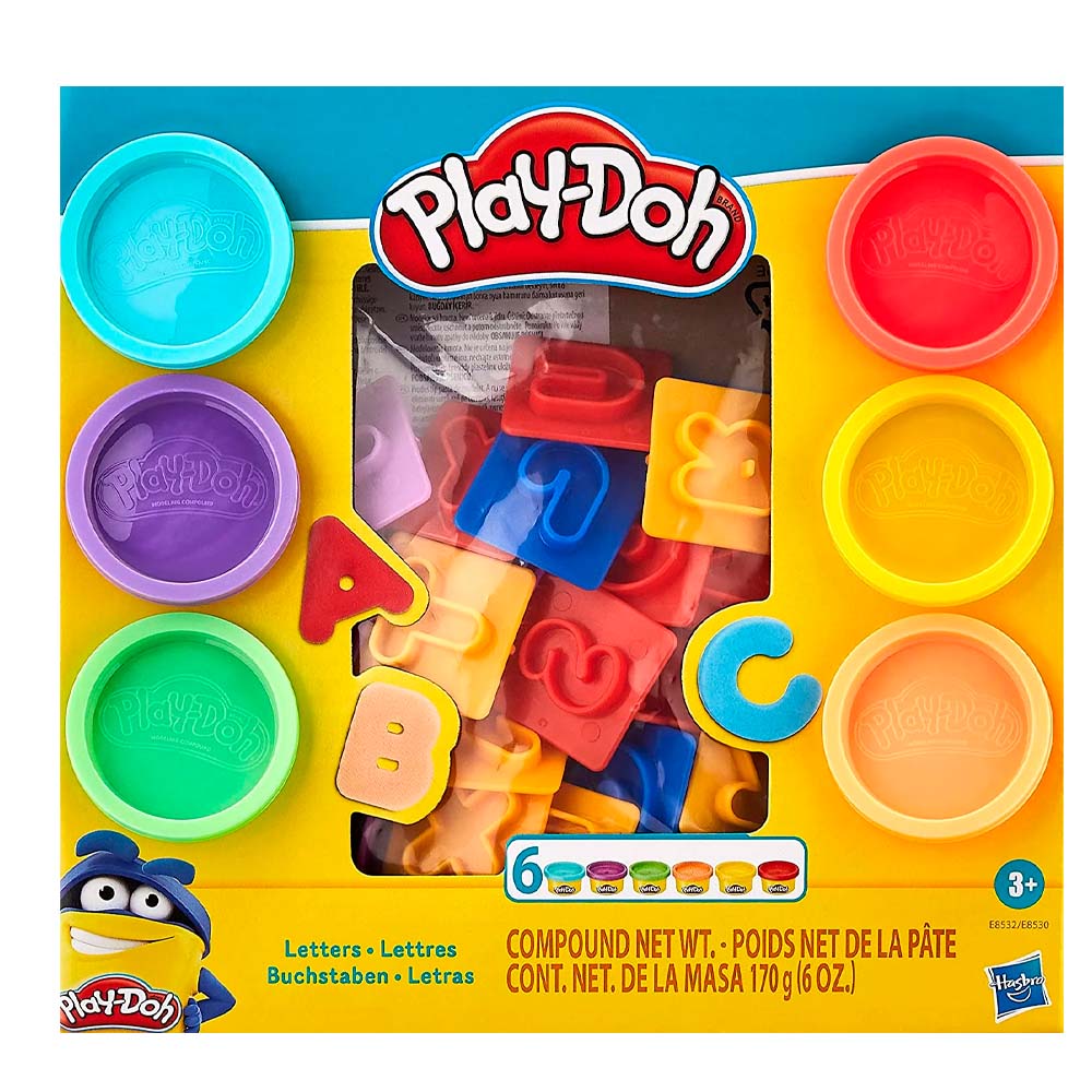  Set De Masas Hasbro Play Doh Letras E8532 Con 6 Colores