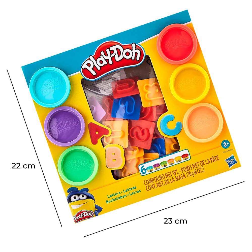  Set De Masas Hasbro Play Doh Letras E8532 Con 6 Colores