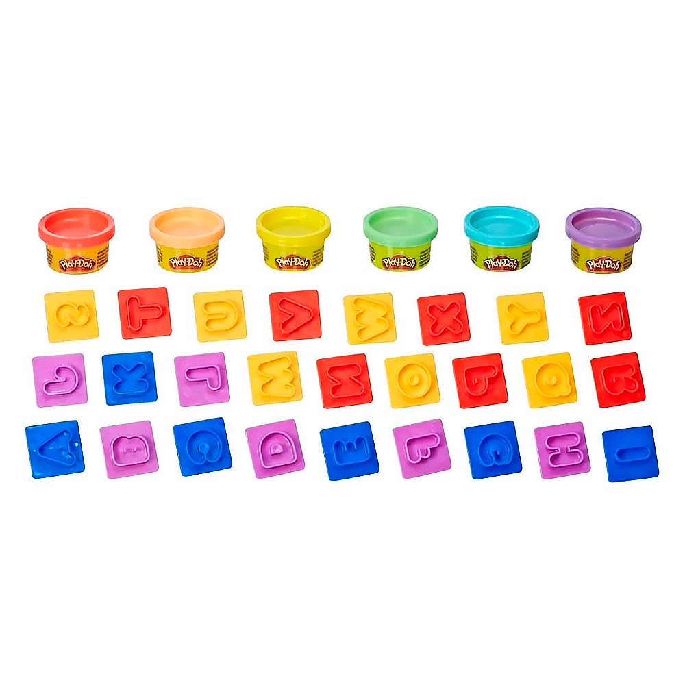  Set De Masas Hasbro Play Doh Letras E8532 Con 6 Colores