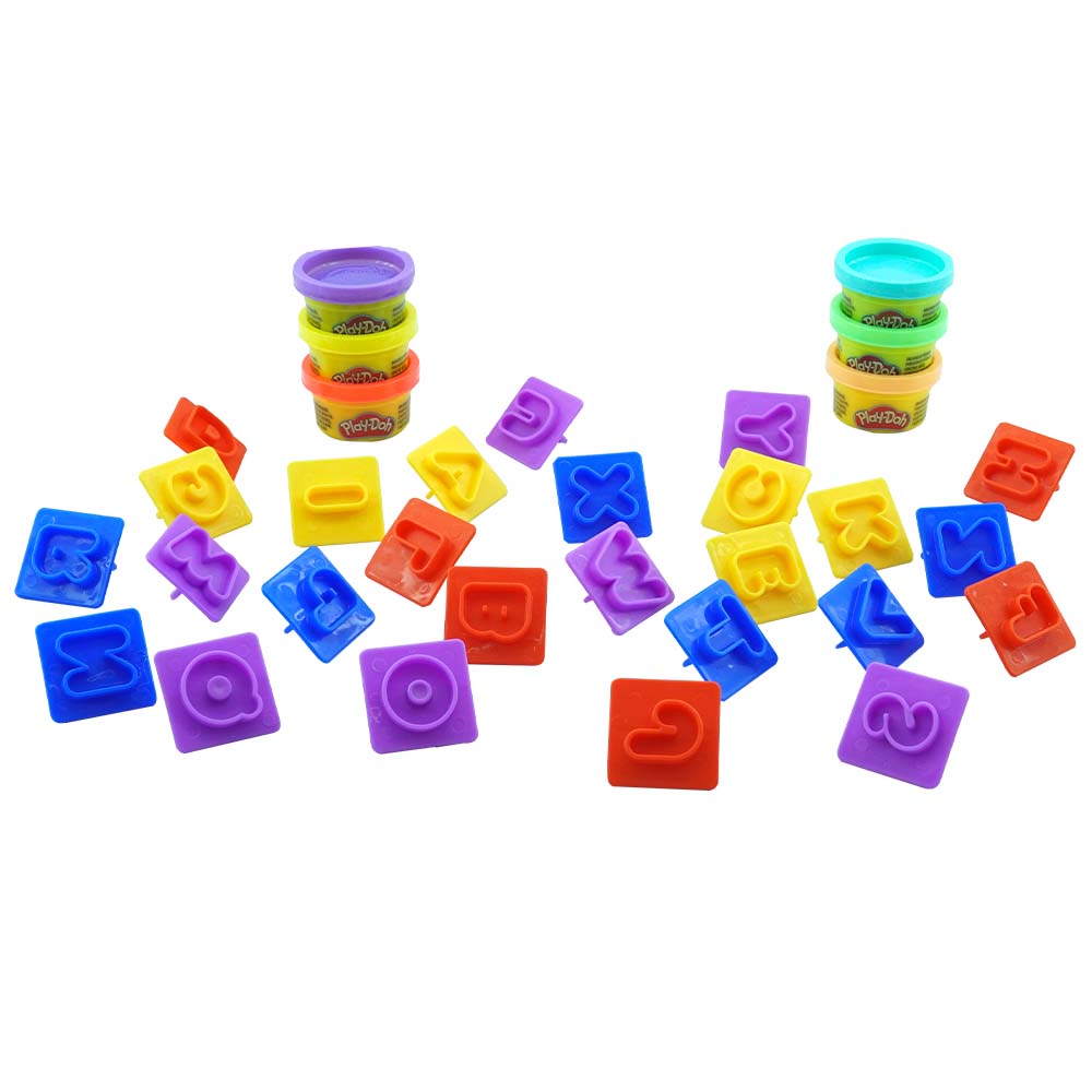  Set De Masas Hasbro Play Doh Letras E8532 Con 6 Colores