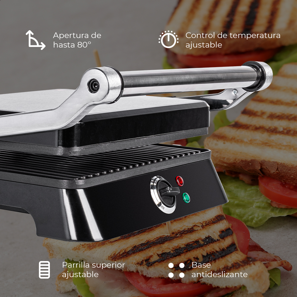 Parrilla Multi Grill Daewoo DI-9471 temperatura ajustable .