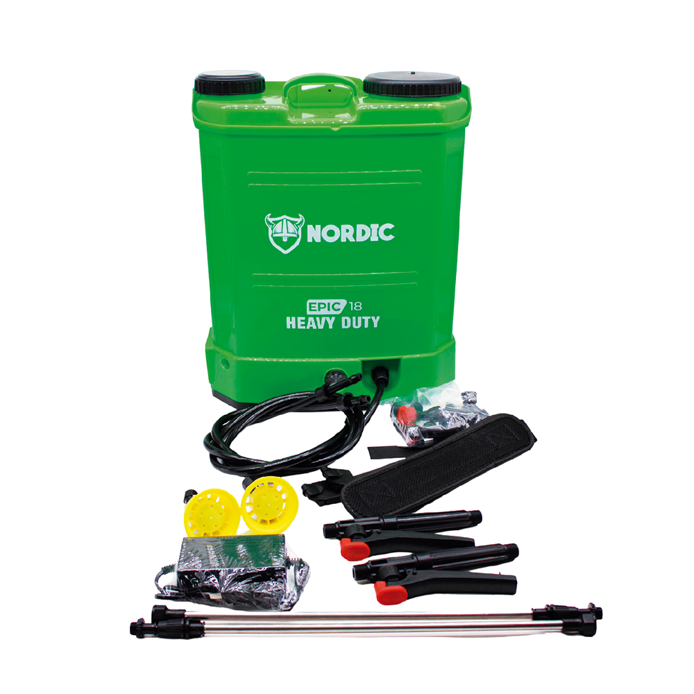 Aspersora Fumigadora Electrica Recargable Doble Varilla 18 L NDC-EPIC18