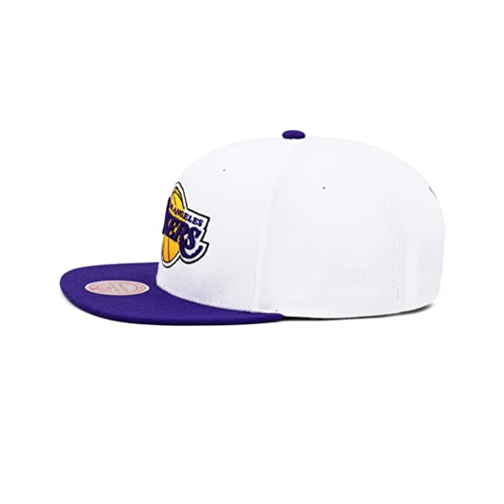 Gorra MItchell & Ness Snapback Los Lakers Blanco JS190784