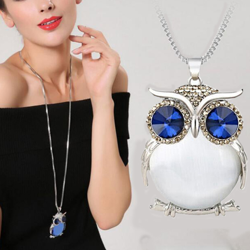 Collar De Buho De Con Cristal