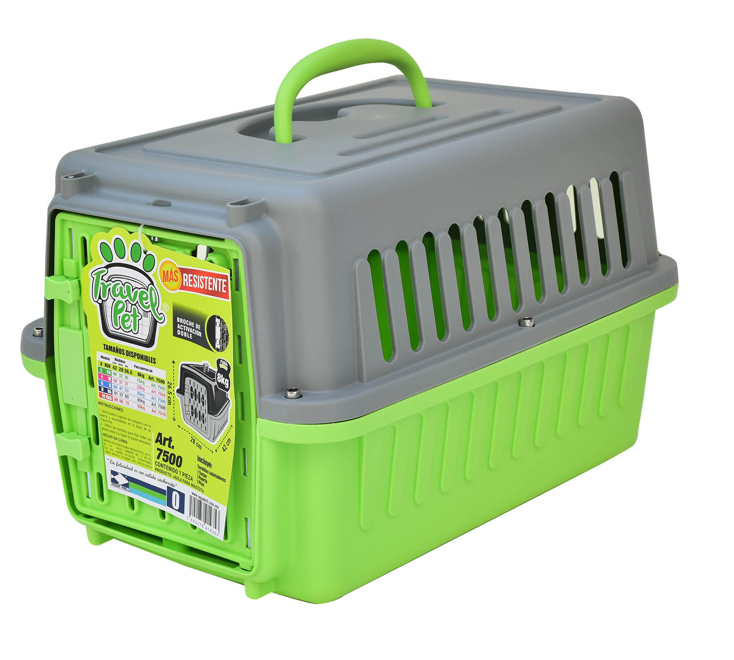 JAULA TRANSPORTADORA ECONOMICA PERRO GATO MASCOTAS PEQUEÑAS 