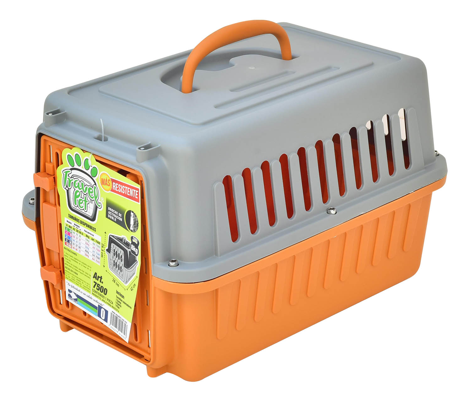 JAULA TRANSPORTADORA ECONOMICA PERRO GATO MASCOTAS PEQUEÑAS 