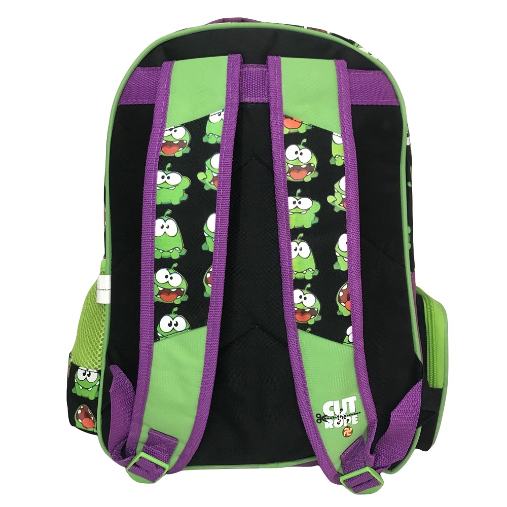 Mochila Escolar  Cut The Rope Ranita Verde 