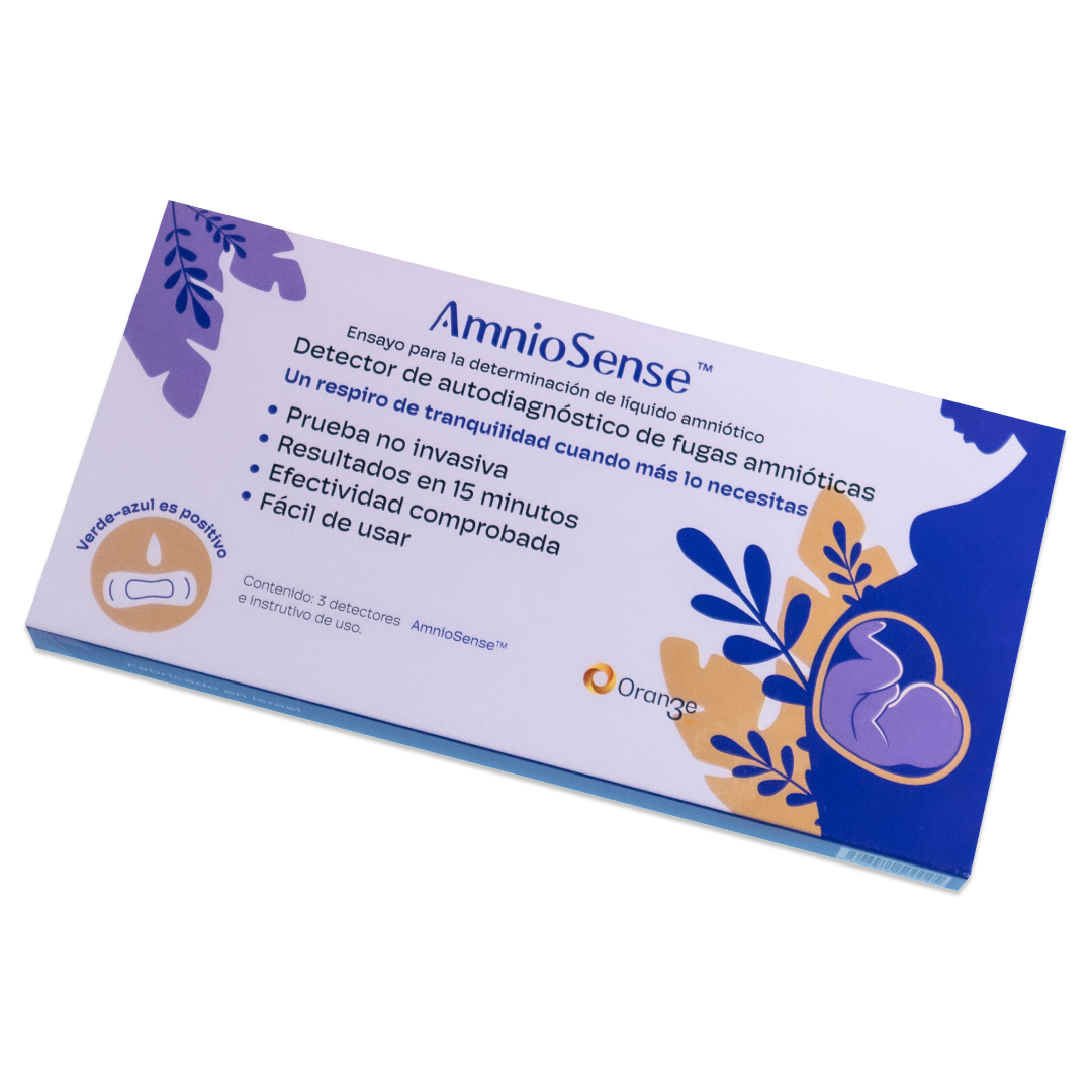 Amniosense Caja De 3 Detectores De Fugas Amnióticas. (paquete de 3 cajas individuales)