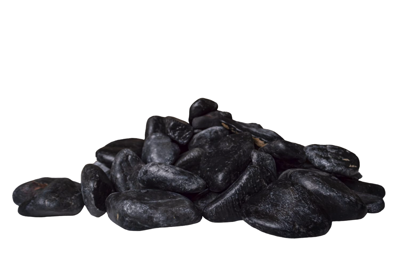 Piedra decorativa marmol negro