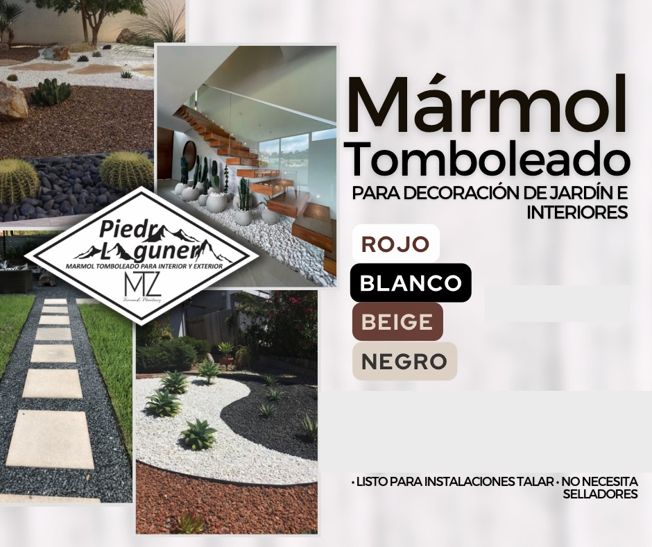 Piedra decorativa marmol negro