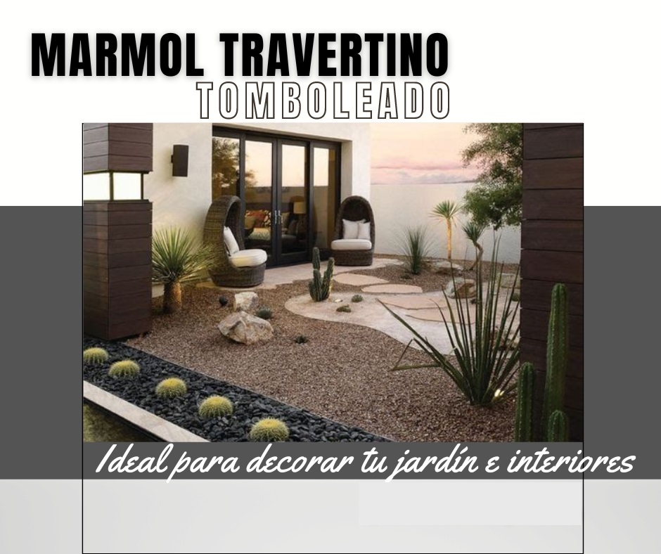 Piedra decorativa mármol travertino