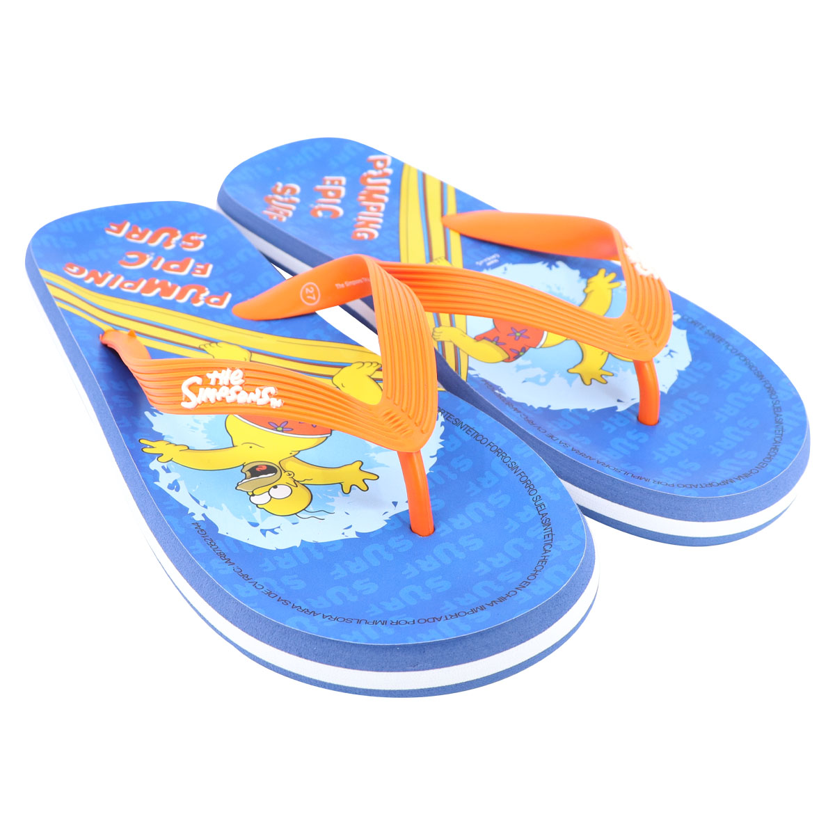 Sandalias Para Hombre Los Simpson Surf