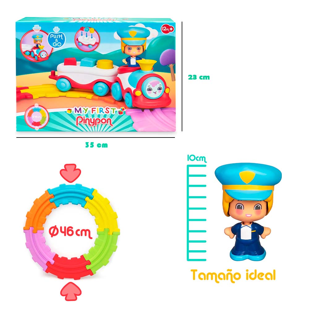 Vehículo Famosa Tren Divertido My First Pinypon 700016720