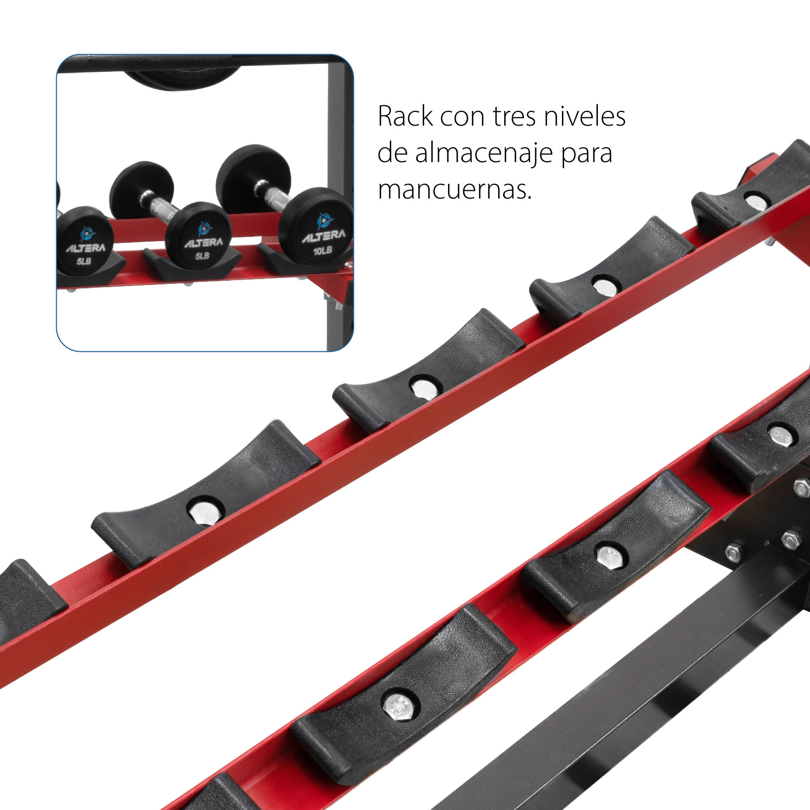 Estación de Entrenamiento Altera Gimnasio Multifuncional con Accesorios