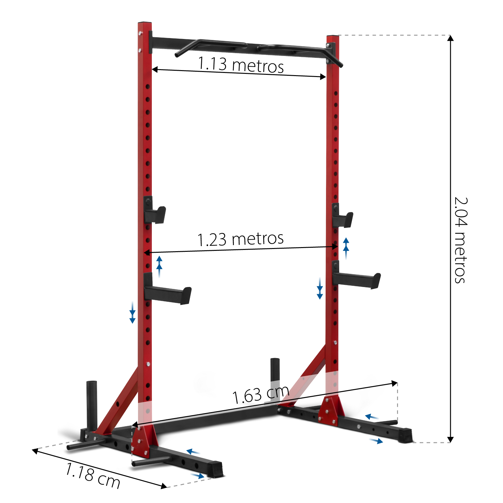 Power Rack Altera Gimnasio Multifuncional con Soporte para Barra SQTT