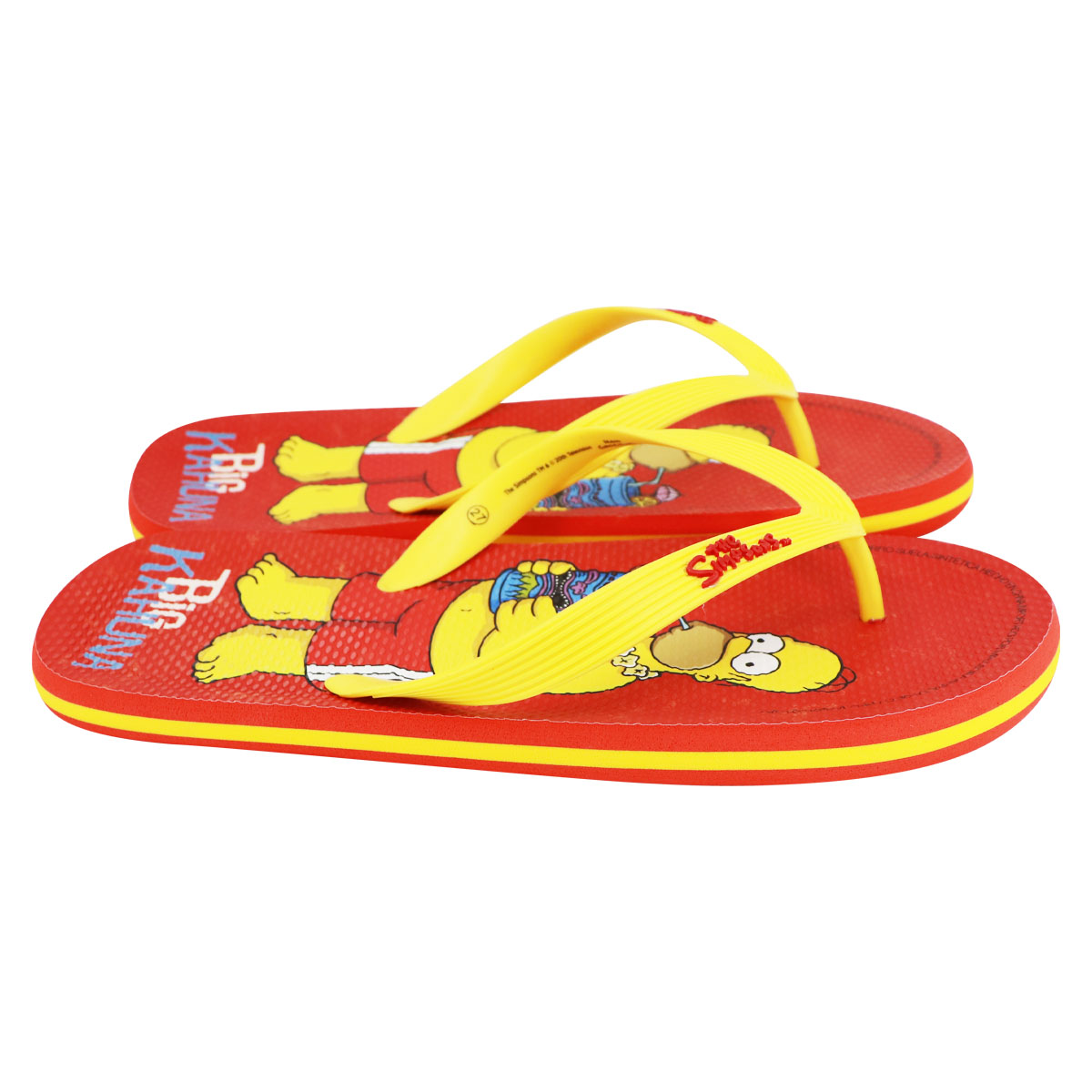 Sandalias Para Hombre Los Simpson Homero Hawaiano