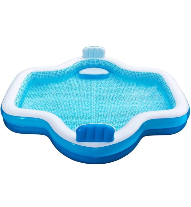 Alberca familiar elegante inflable con asientos