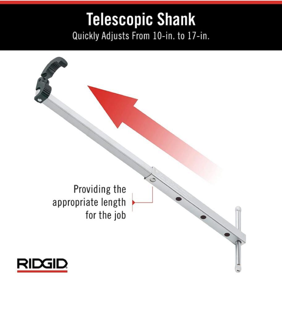 Llave Para Lavabo Herramienta 10 A 17 Pulgadas Ridgid 31175