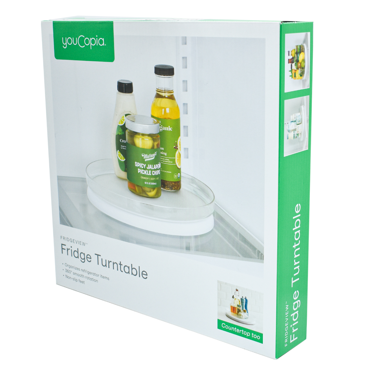 Youcopia 1780-24 Charola Circular Redonda Frutero Centro de Mesa Organizador Giratoria Multiusos 28cm