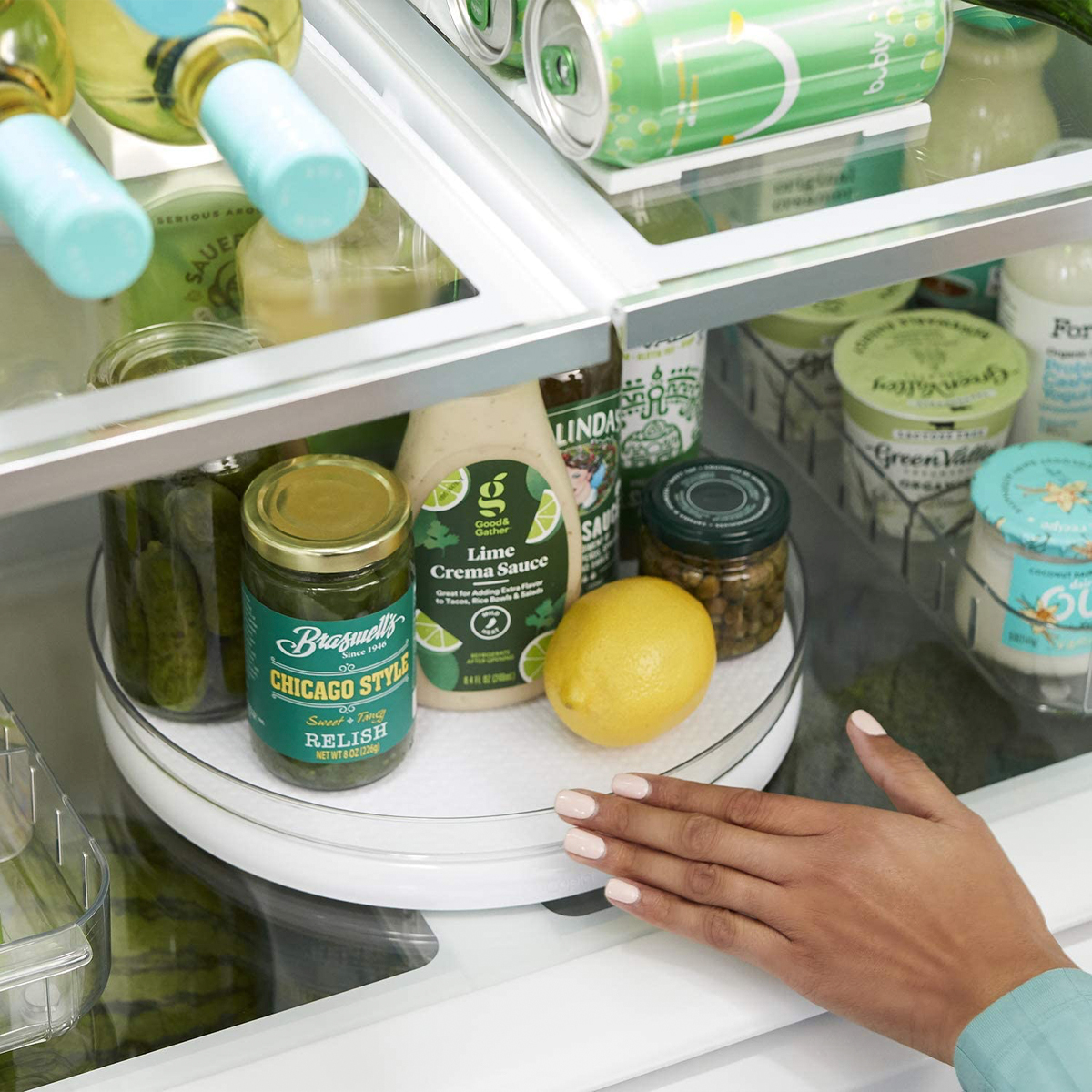 Youcopia 1780-24 Charola Circular Redonda Frutero Centro de Mesa Organizador Giratoria Multiusos 28cm