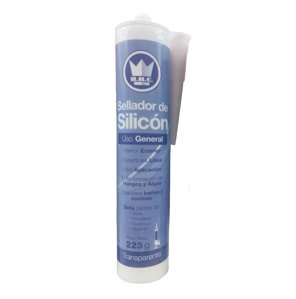 Sellador de Silicon Transparente Uso General Marca Corona CSS01