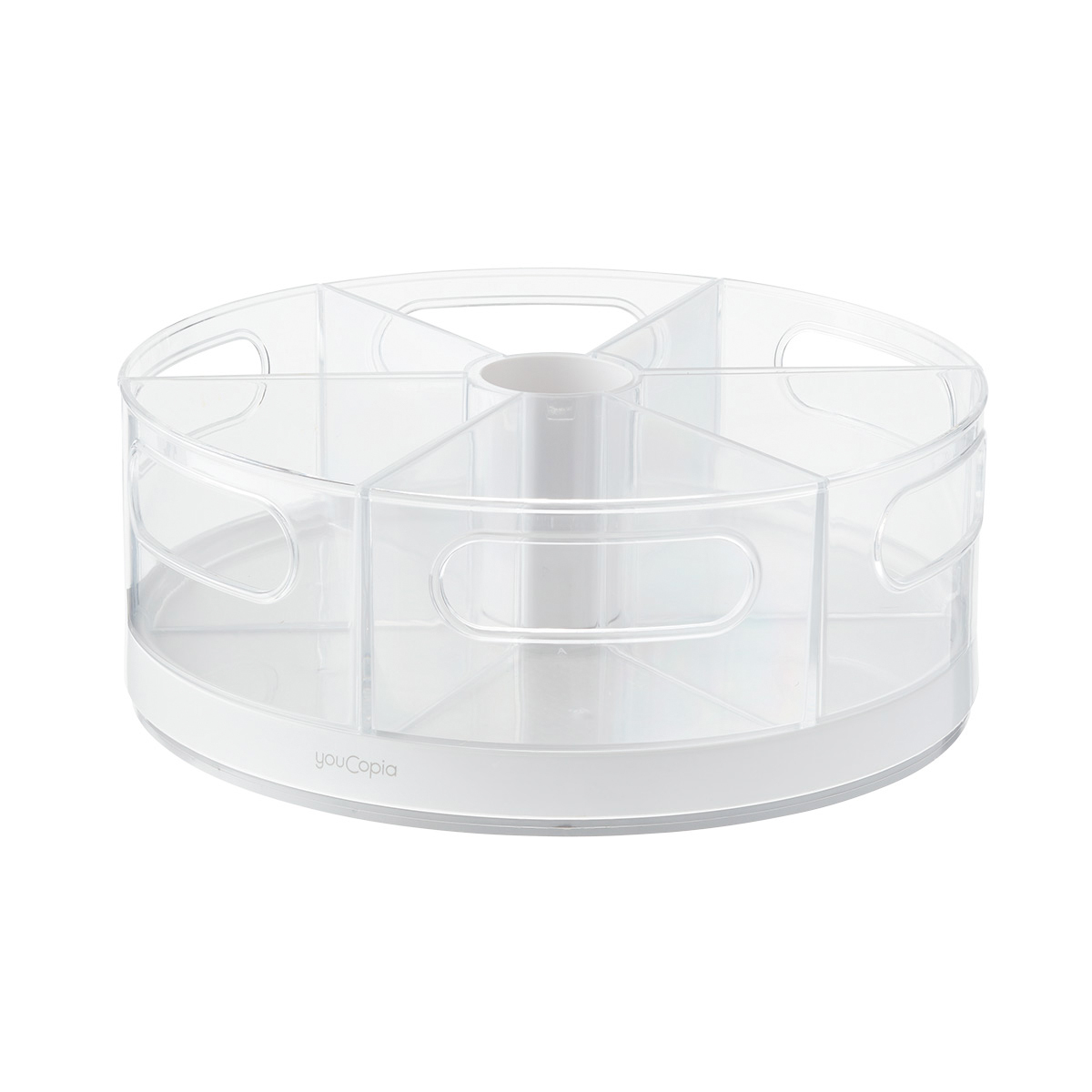 Youcopia 1780-15 Charola Redonda Circular Organizador Giratoria Multiusos 6 compartimientos 27cm