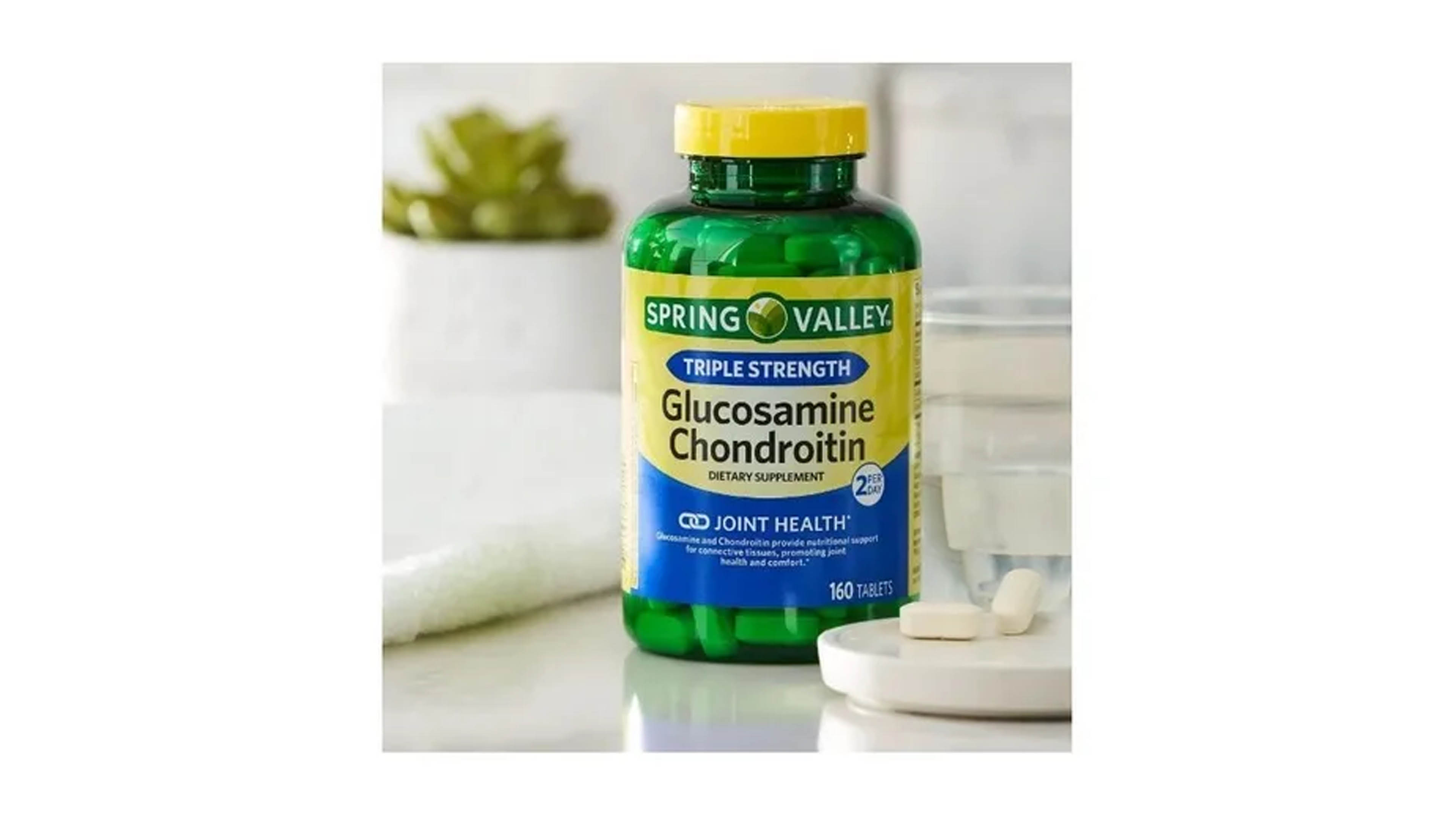 Glucosamina Condroitina 160tab Glucosamine Articulaciones Spring Valley