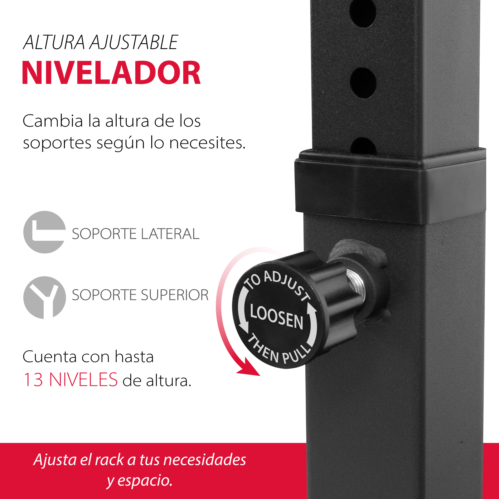 Rack para Barra Altera SQTDR Estación Multifuncional 