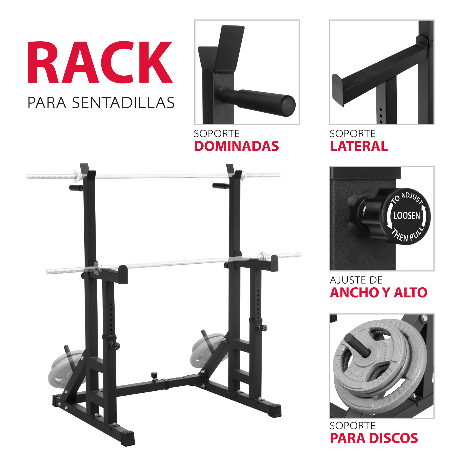 Rack para Barra Altera SQTDR Estación Multifuncional 