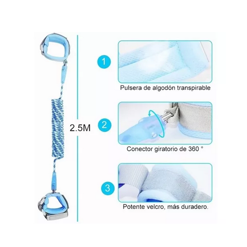 Pulsera Correa Pulsera De Seguridad Para Niños 2.5m
