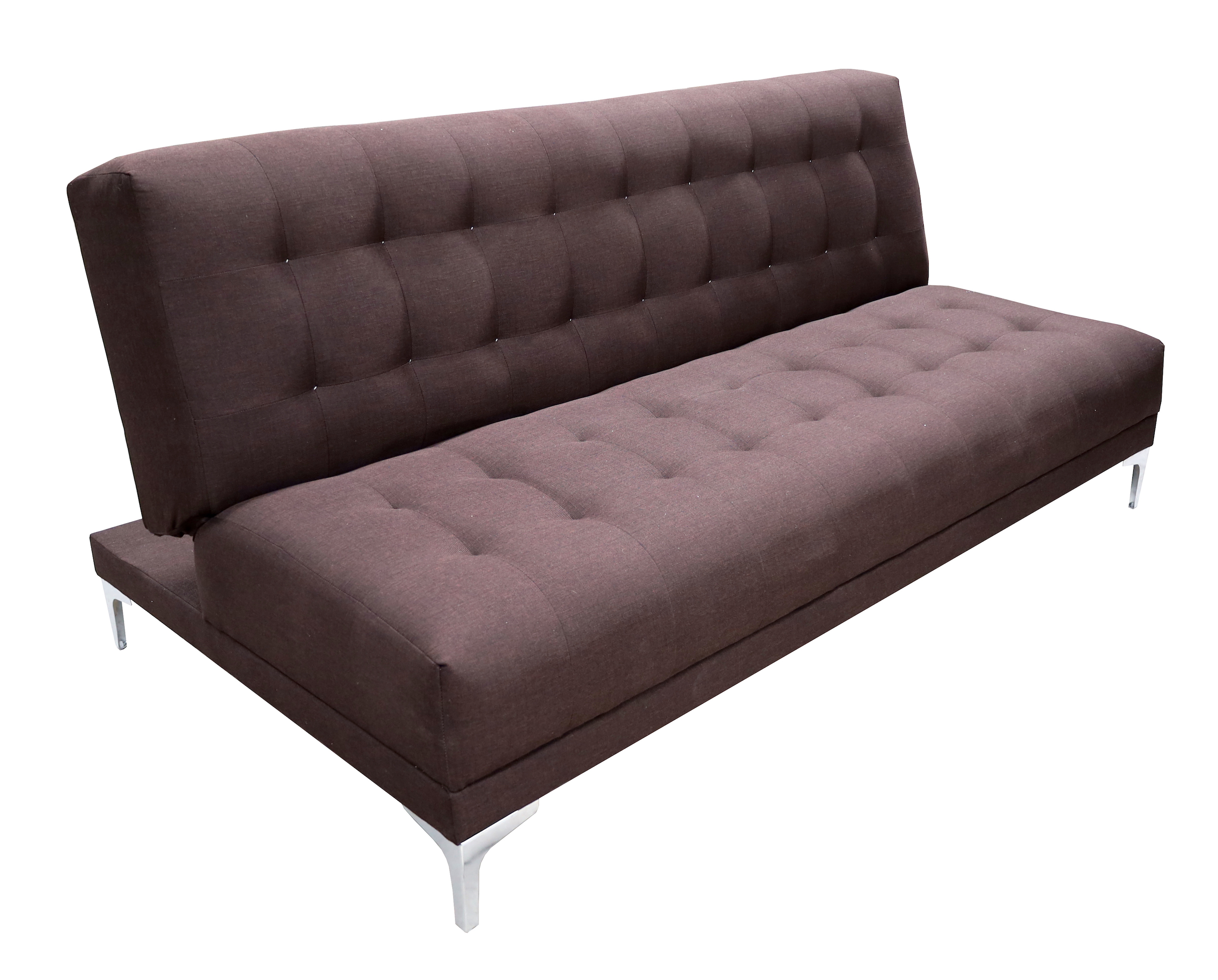 Sofá Cama Reclinable Matrimonial Verso Chocolate Futon 3 Posiciones Lino, El Bazar Store