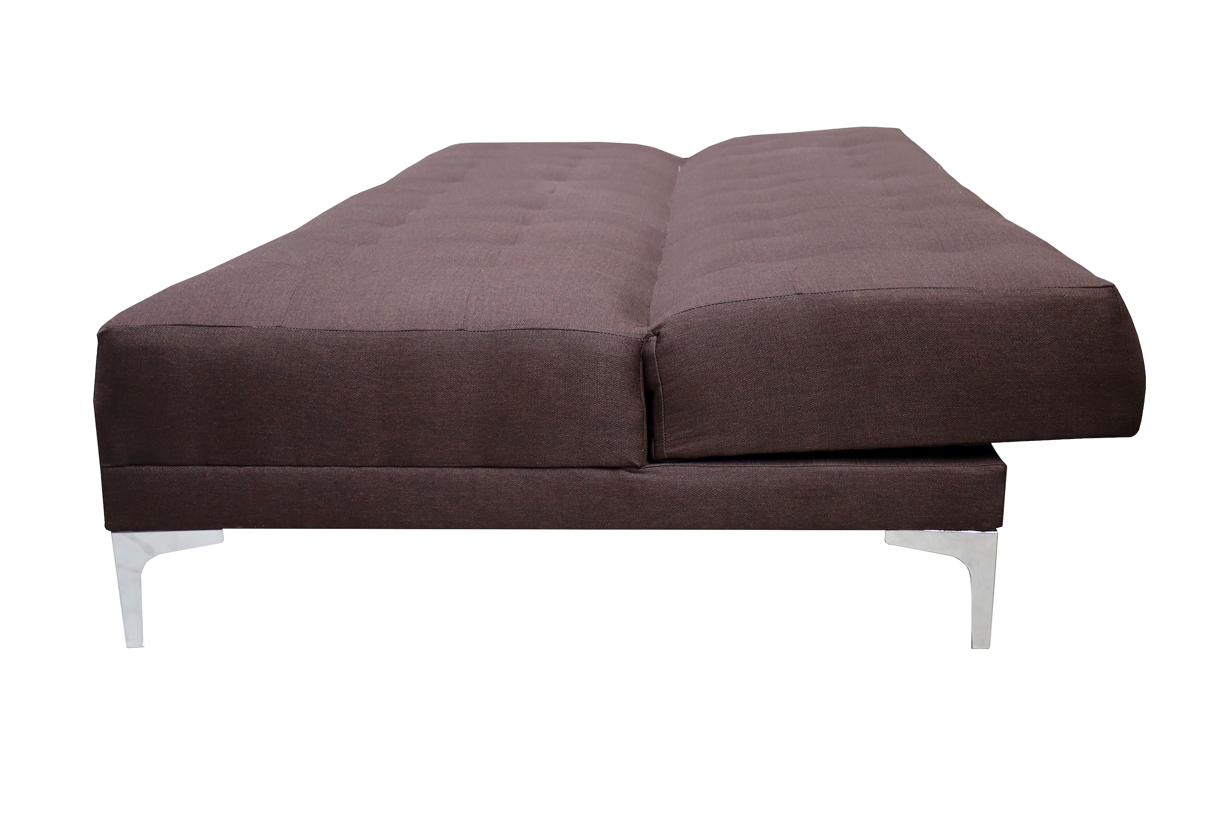 Sofá Cama Reclinable Matrimonial Verso Chocolate Futon 3 Posiciones Lino, El Bazar Store