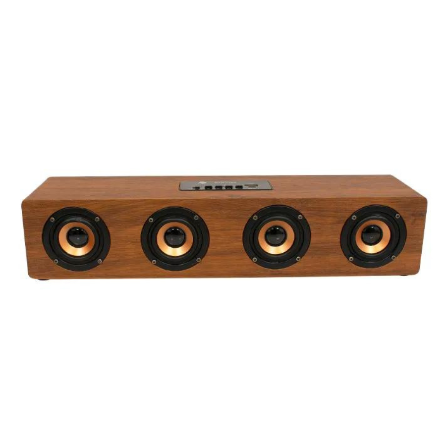 Bocina Bluetooth con diseño tipo de madera